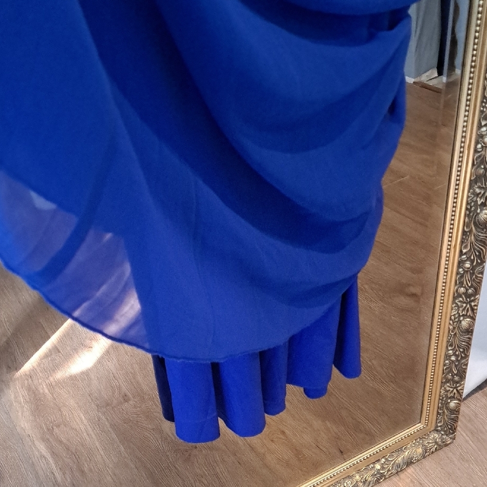 ASOS Royal Blue Lace Formal Maxi Dress - Picture 4 of 4